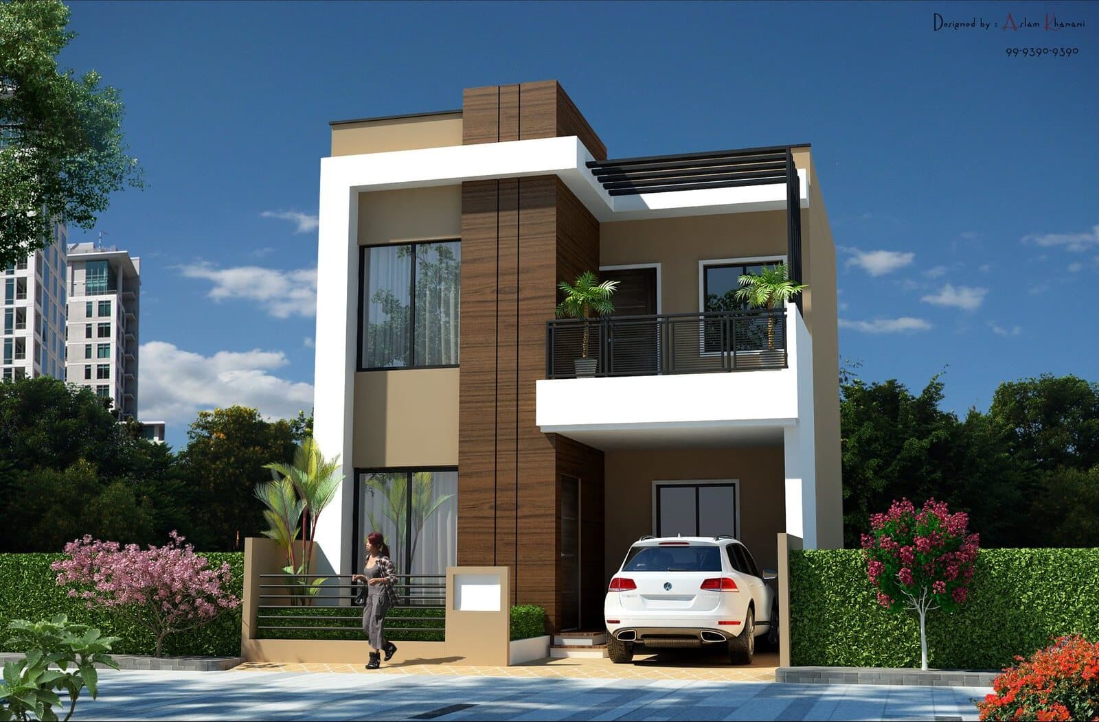 Duplex elevation – Abhinav City, Raipur