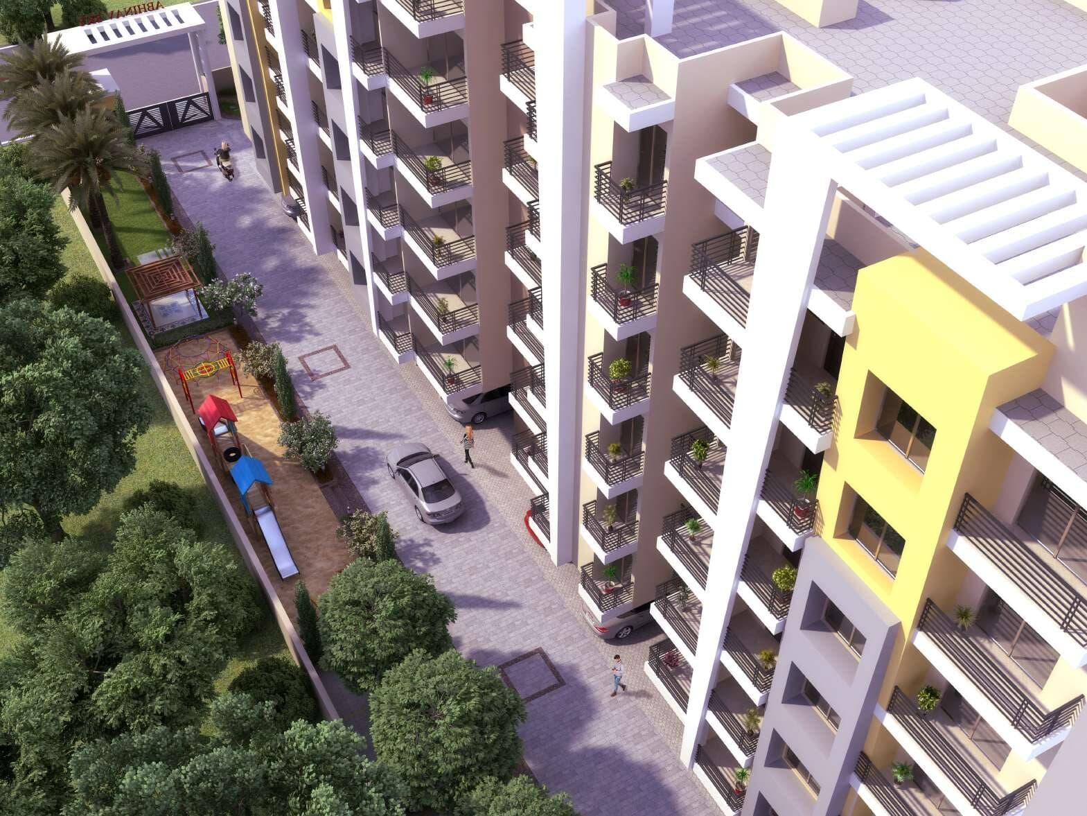 Driveway and play area – Abhinav Sky, Raipur