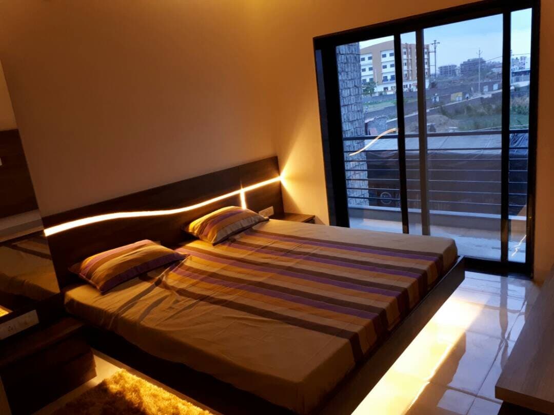 Master bedroom of the model flat – Abhinav Sky, Raipur