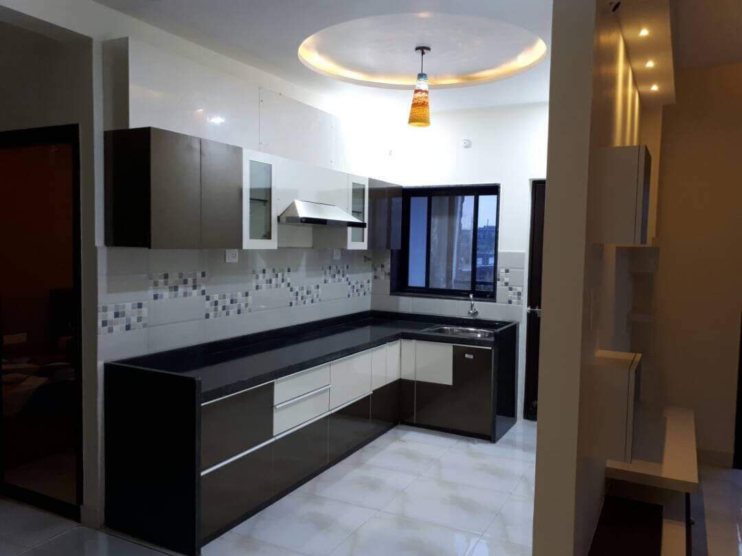 Modular kitchen of the model flat – Abhinav Sky, Raipur