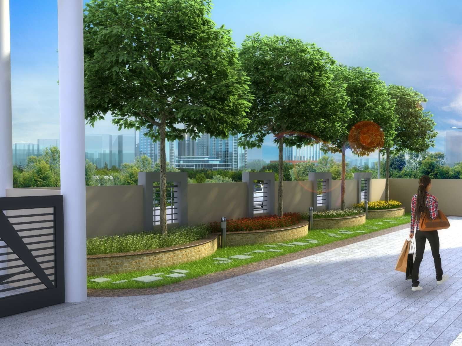 Landscaped garden – Abhinav Sky, Raipur