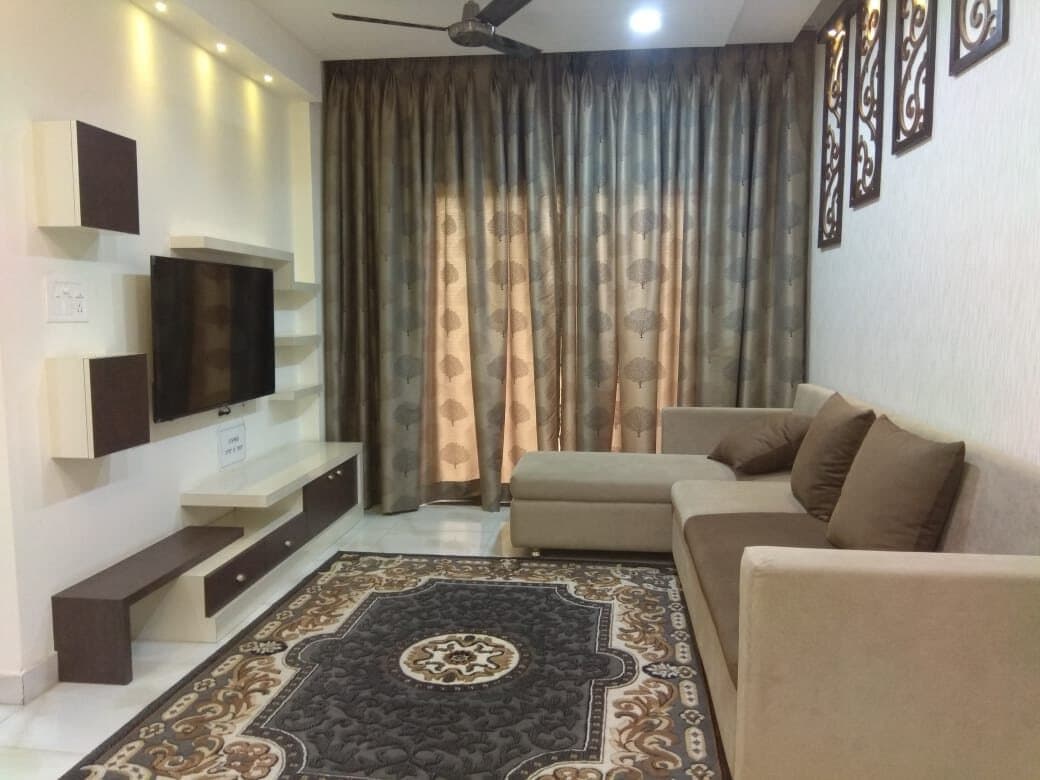 Living room of the model flat – Abhinav Sky, Raipur